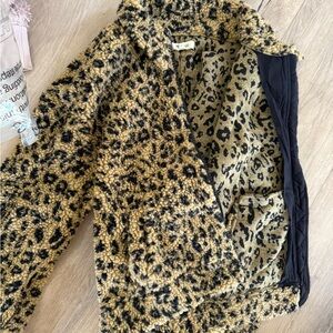 Madewell Black and Tan Teddy Jacket